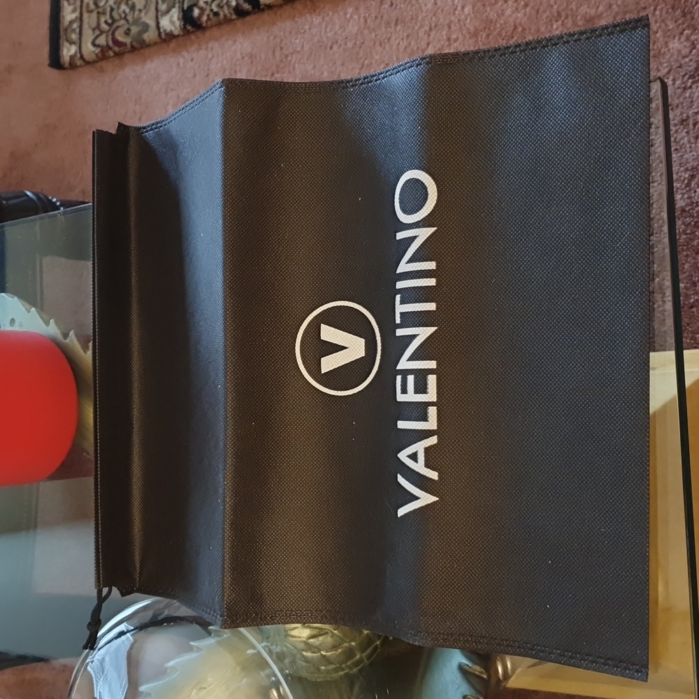 Valentino Red Slippers with Gold Accents - Picture 8 of 8